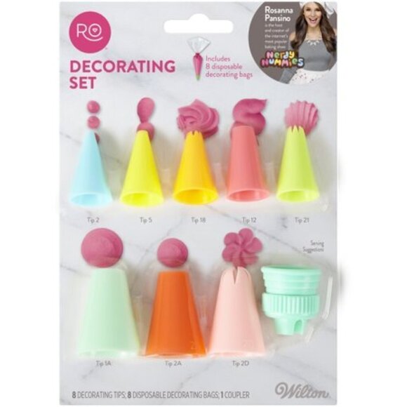 (Set of 2) Wilton Rosanna Pansino Basic Decorating Tips - Picture 1 of 2
